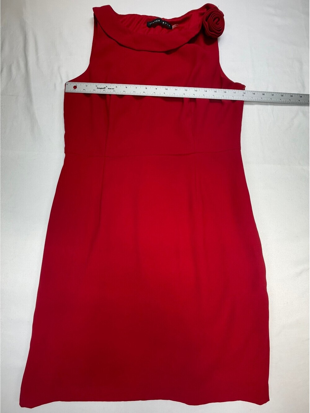 Ivanka Trump Women's Sheath Dress Sleeveless Size Red - Picture 8 of 15